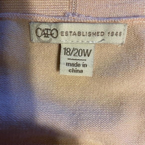 CatoTunic Open Front Cardigan Sz 18/20W - Picture 3 of 4